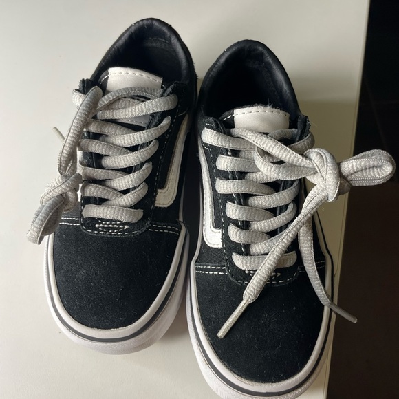 Vans Ward low-top sneakers in black suede and canvas toddler size 11 - Picture 6 of 8